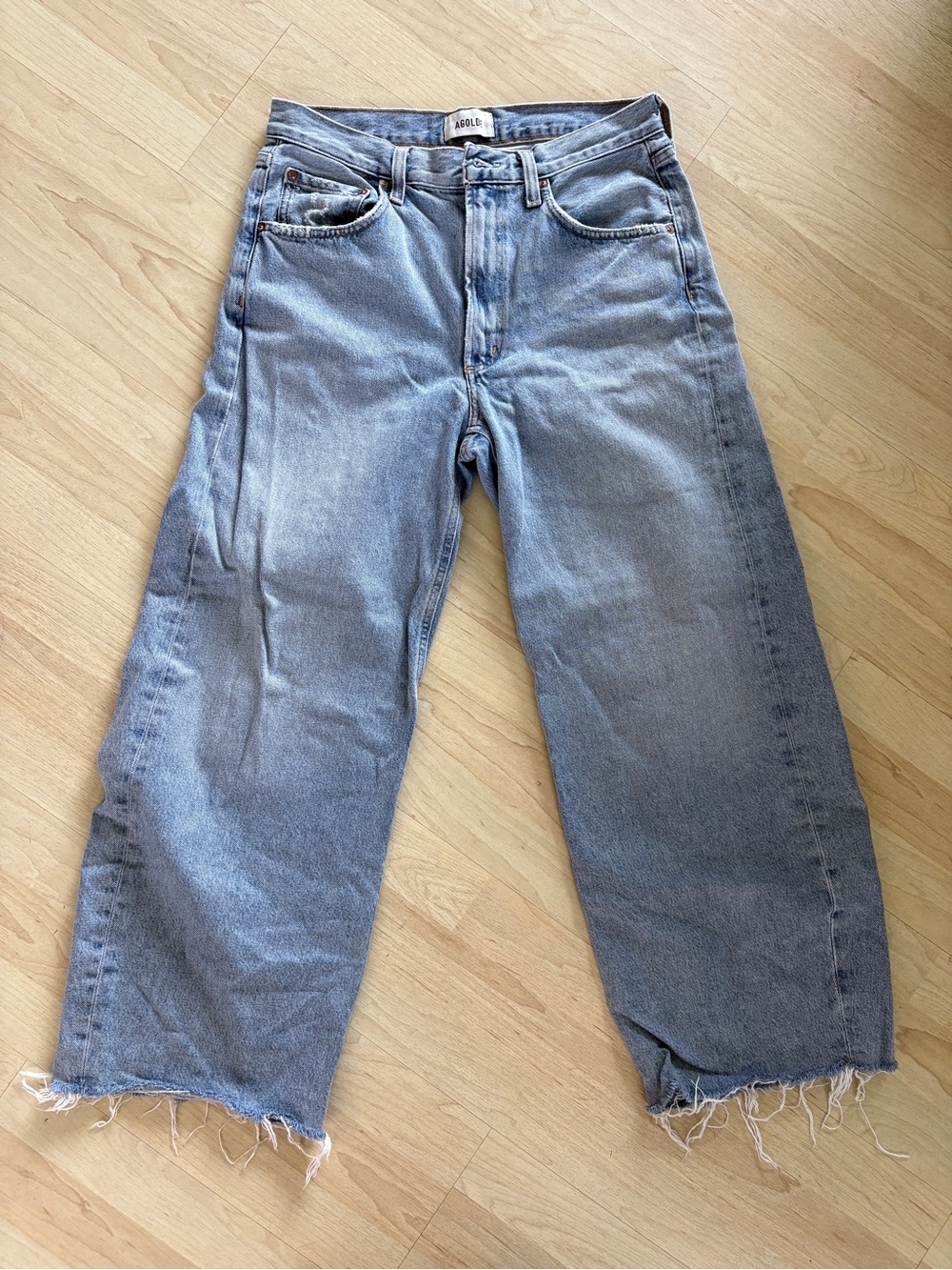 Agolde Low Curve Fray Jeans Sz 28